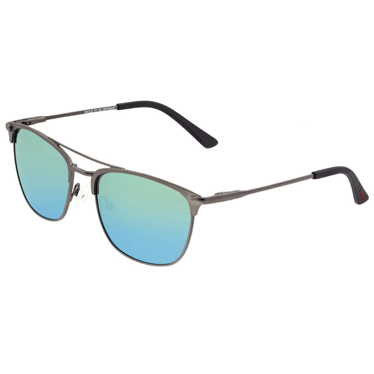 Breed Zodiac Titanium Polarized Sunglasses - Gunmetal/Green-Blue - BSG053GM