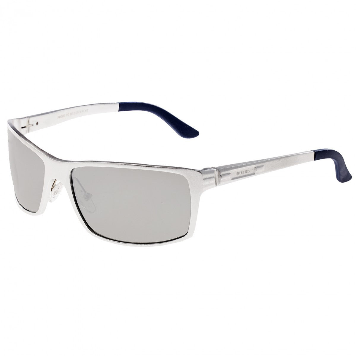 Breed Kaskade Aluminium Polarized Sunglasses - Silver/Silver - BSG016SR